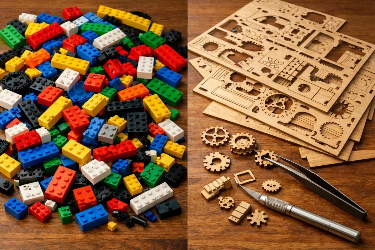 Illustration de l'article : Book nook LEGO ou kit bois : quel choix pour votre bibliotheque