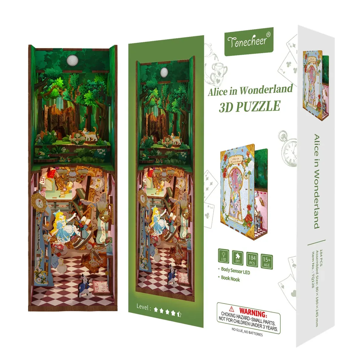Book nook Alice au pays des merveilles : photo 2 du diorama