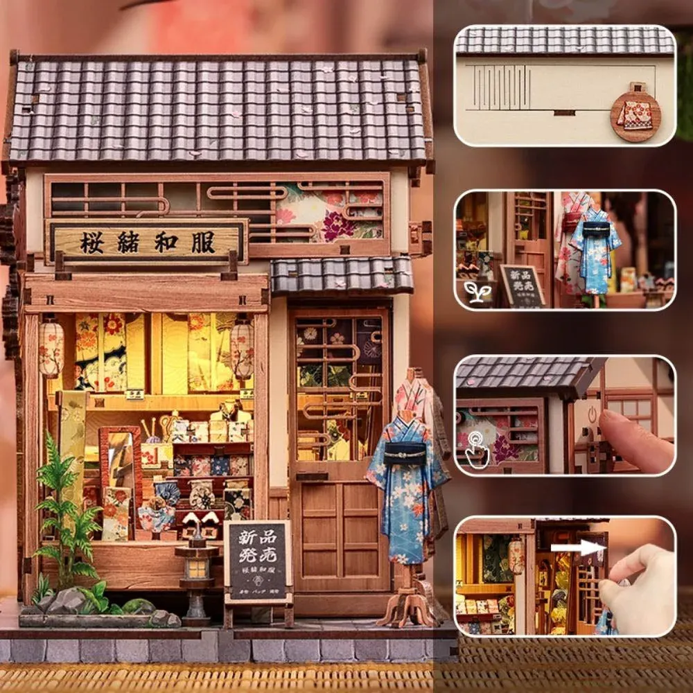 Book nook Atelier de soie de Kyoto : photo 3 du diorama
