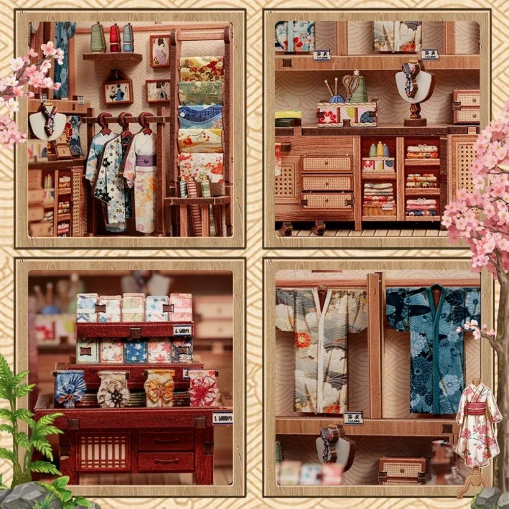 Book nook Atelier de soie de Kyoto : photo 4 du diorama