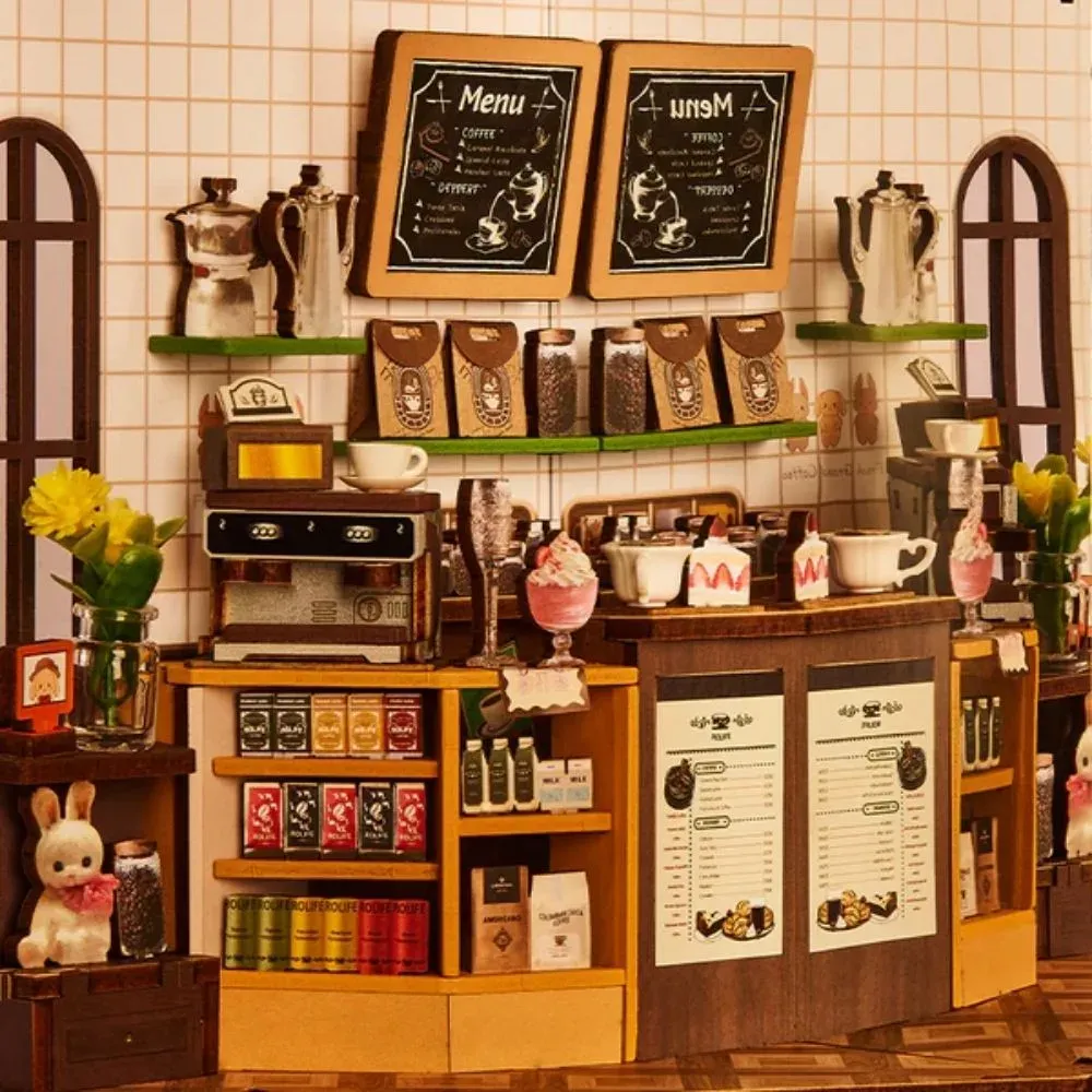 Book nook Café de vacances : photo 4 du diorama