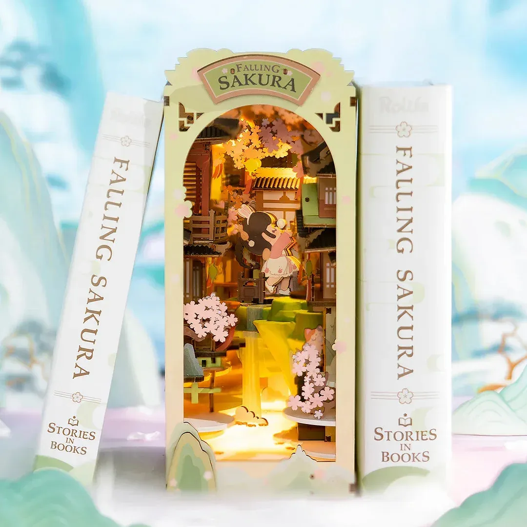 Book nook Chute de Sakura