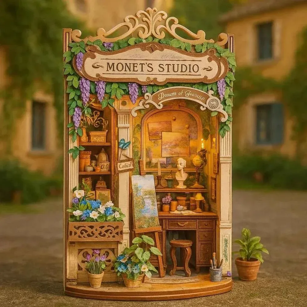 Book nook Impression de Monet : photo 3 du diorama