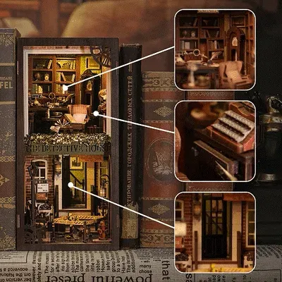 Book nook Agence de Détectives Rose : photo 2 du diorama