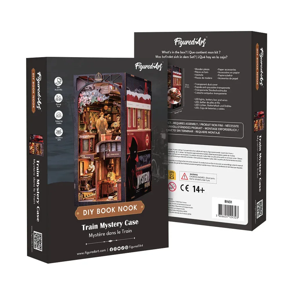 Book nook Mystère dans le Train : photo 2 du diorama