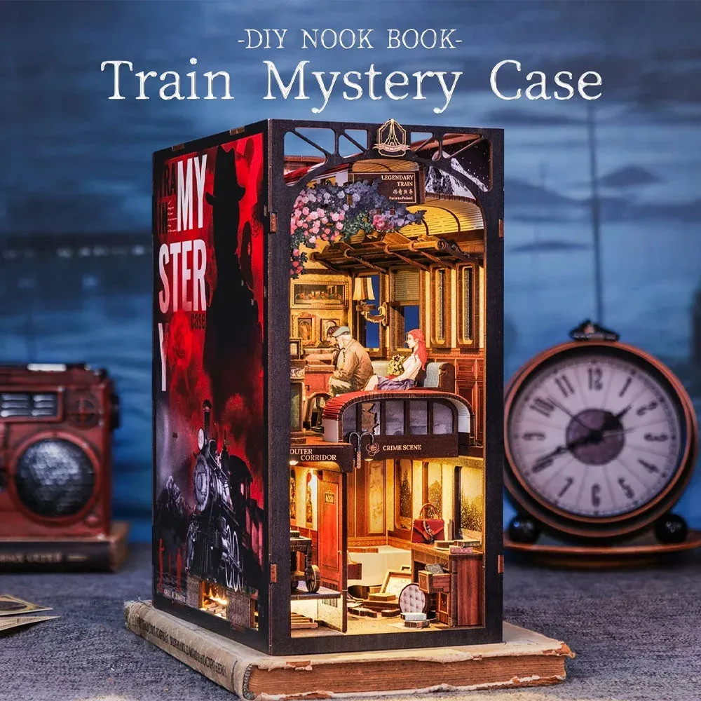 Book nook Mystère dans le Train : photo 3 du diorama