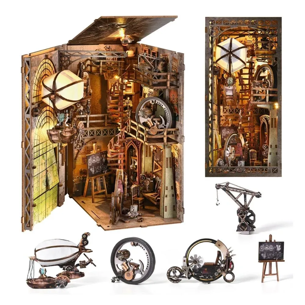 Book nook L’Atelier de l’Oncle Pierre : photo 4 du diorama