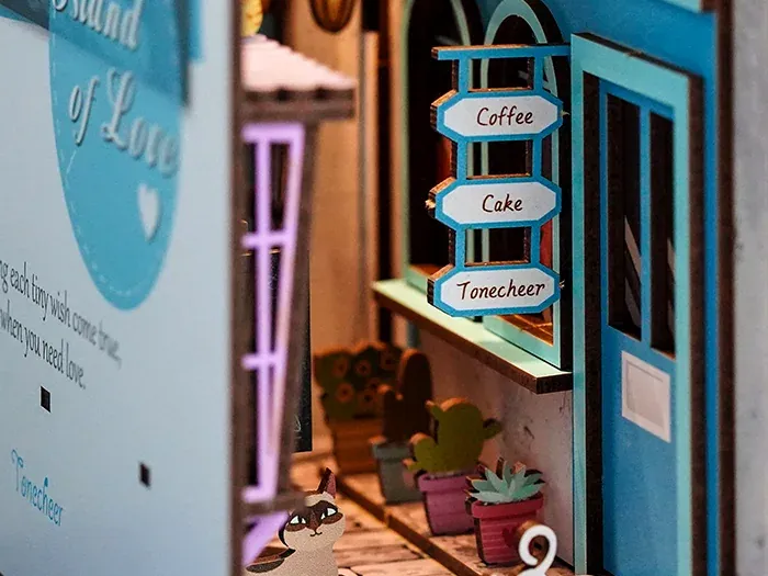 Book nook L'Escapade de l'Île romantique : photo 3 du diorama