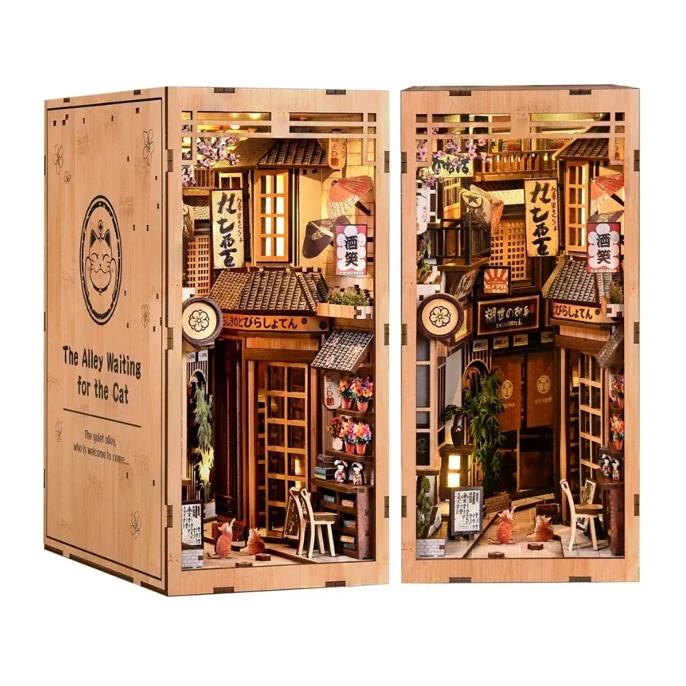 Book nook La ruelle attendant le chat : photo 2 du diorama