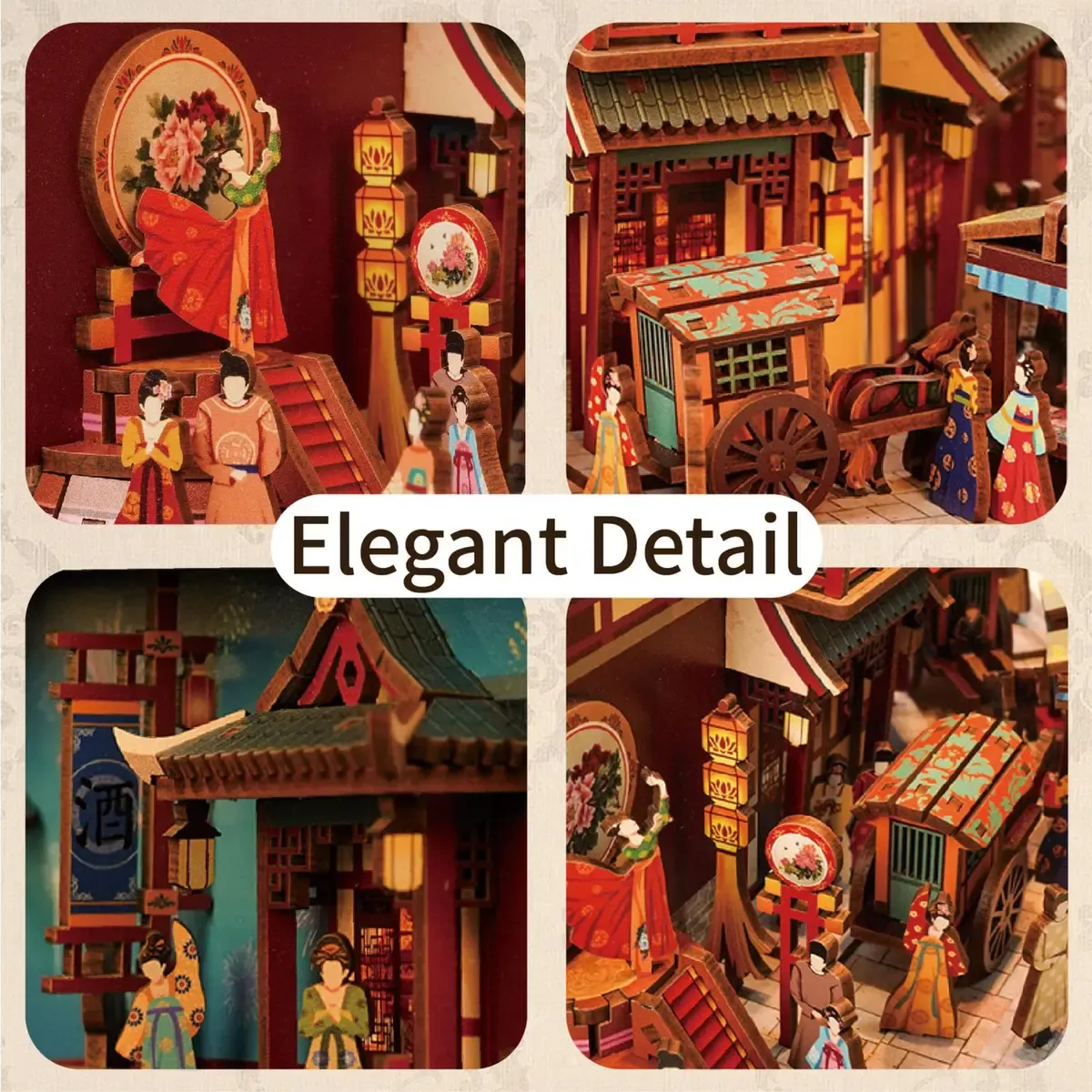 Book nook Le Banquet de la Dynastie Tang : photo 4 du diorama
