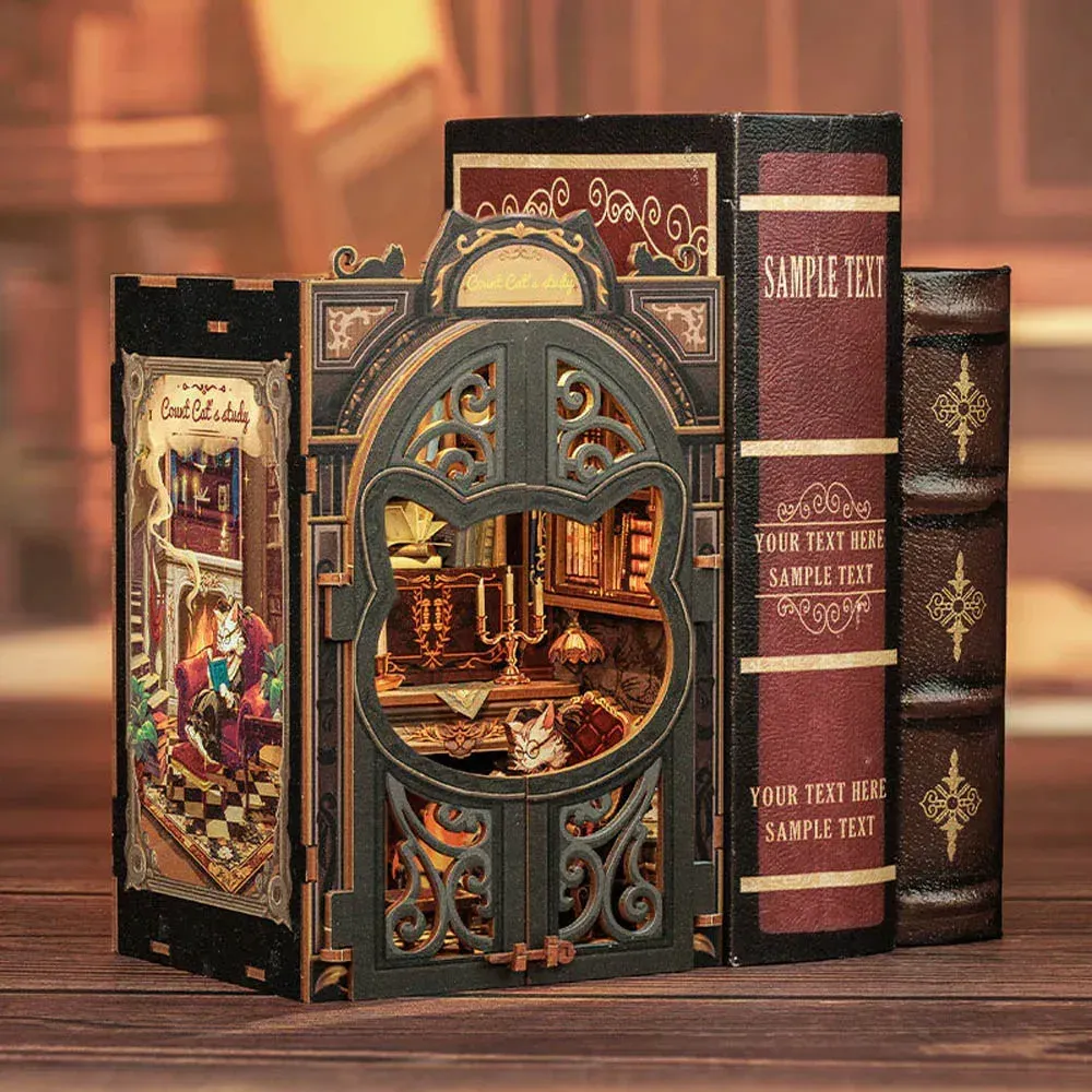 Book nook Le Bureau du Comte Chat : photo 4 du diorama