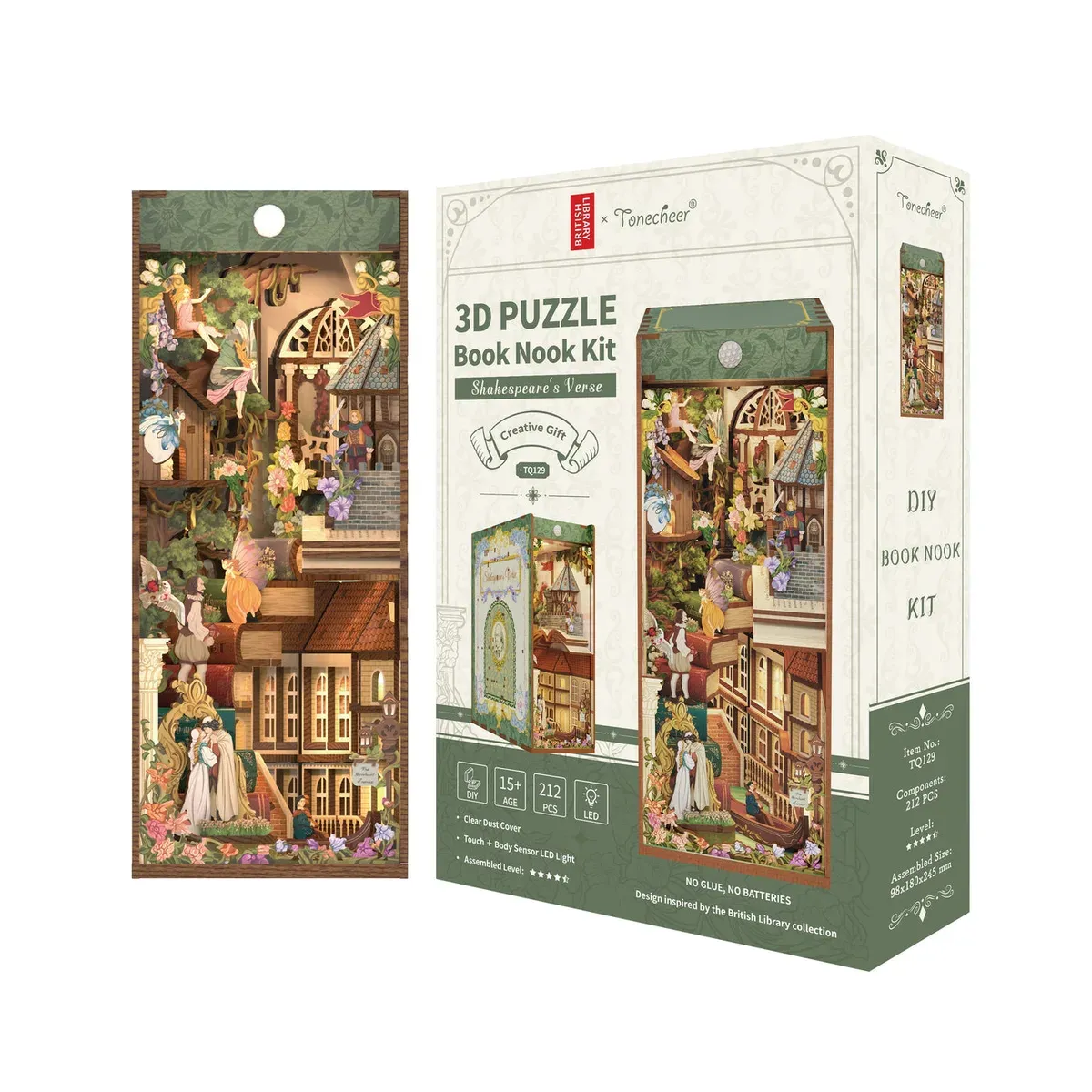 Book nook Les Vers de Shakespeare : photo 2 du diorama