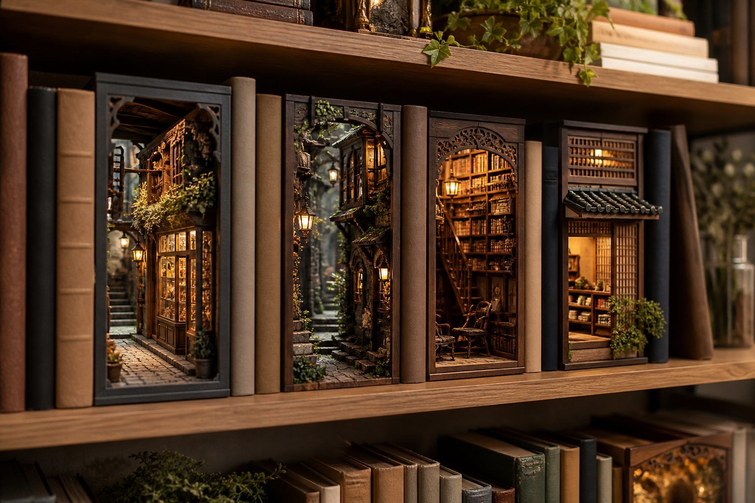 Quels univers de librairie miniature peut-on recréer ?