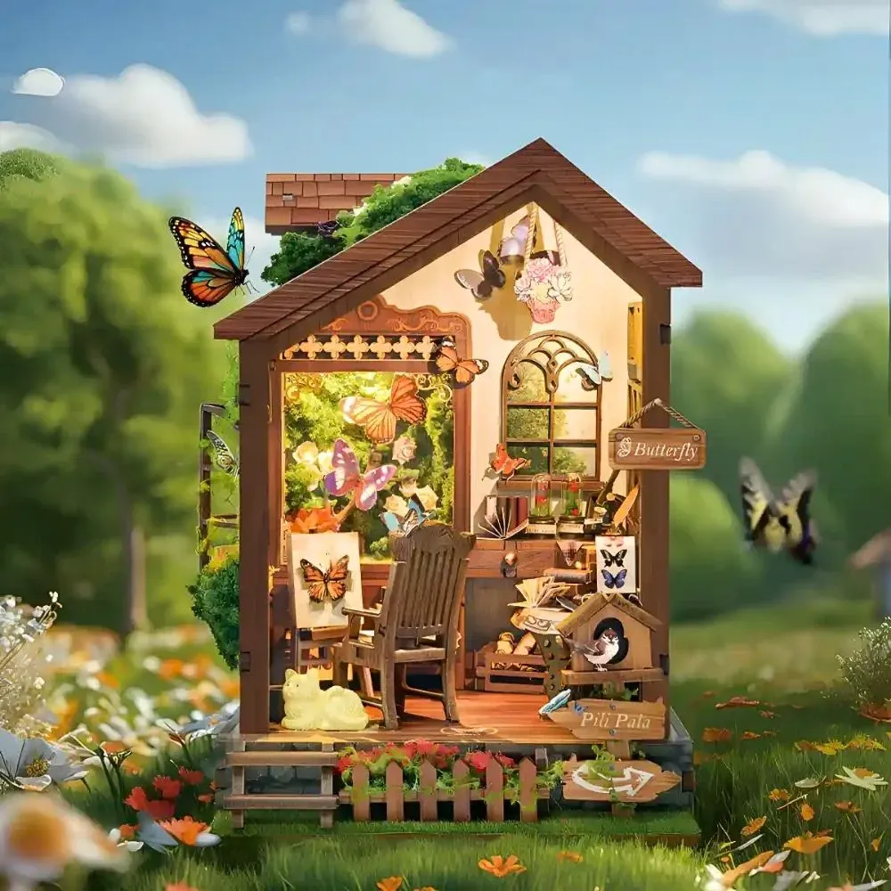 Book nook Maison des Papillons : photo 3 du diorama
