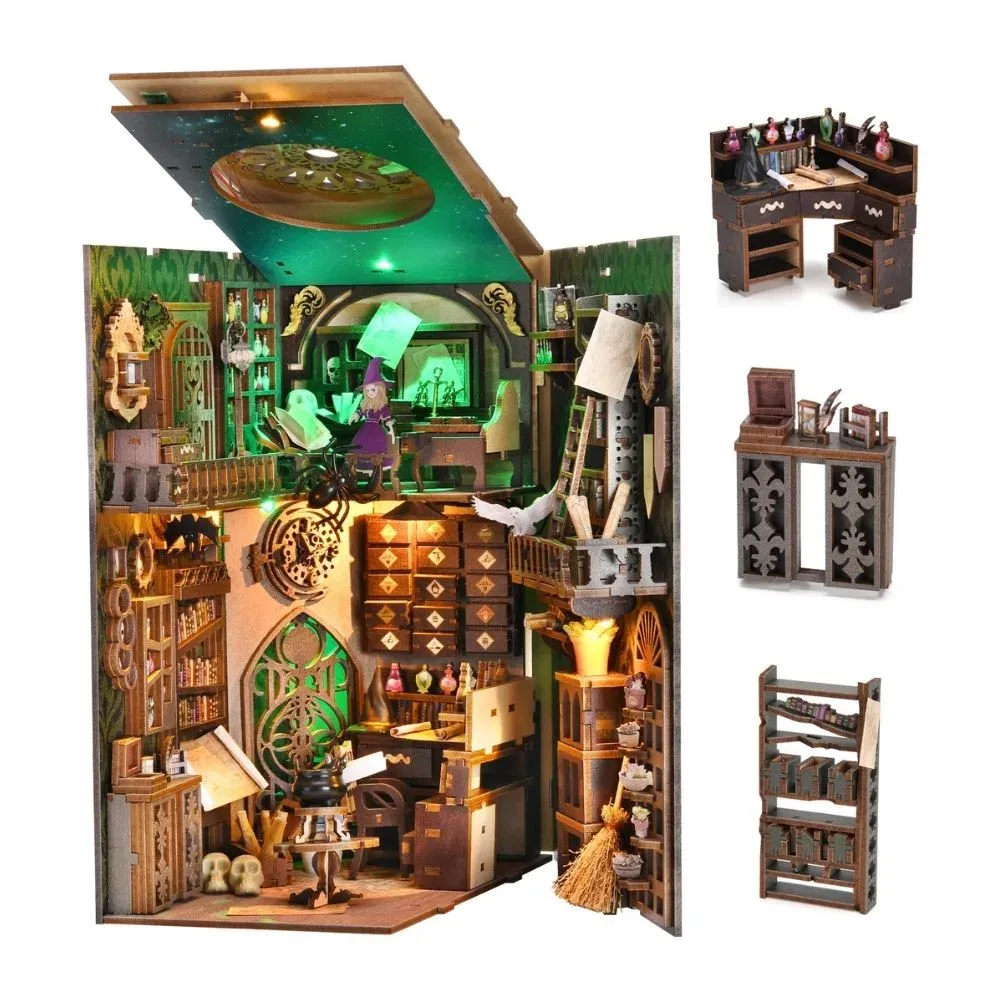 Book nook Maison du Sorcier : photo 4 du diorama