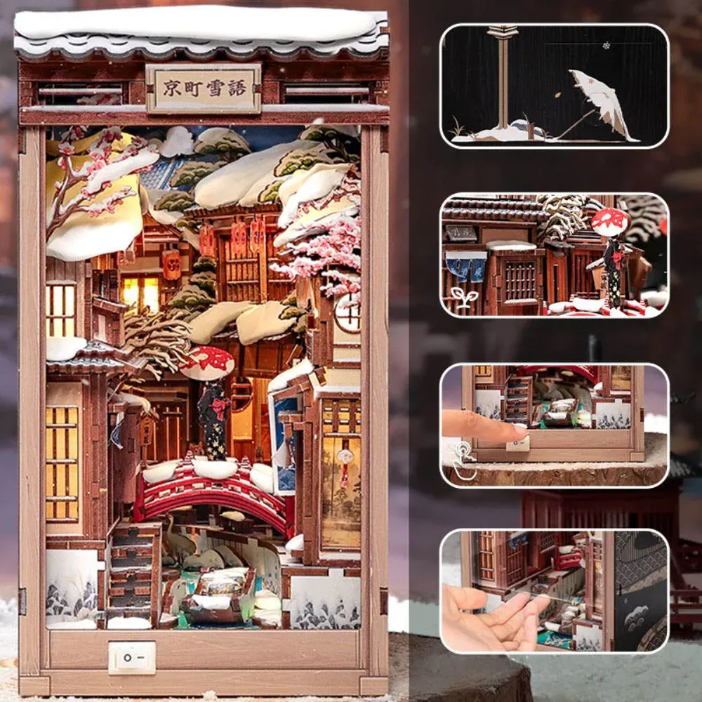 Book nook Murmure de neige à Kyoto : photo 4 du diorama