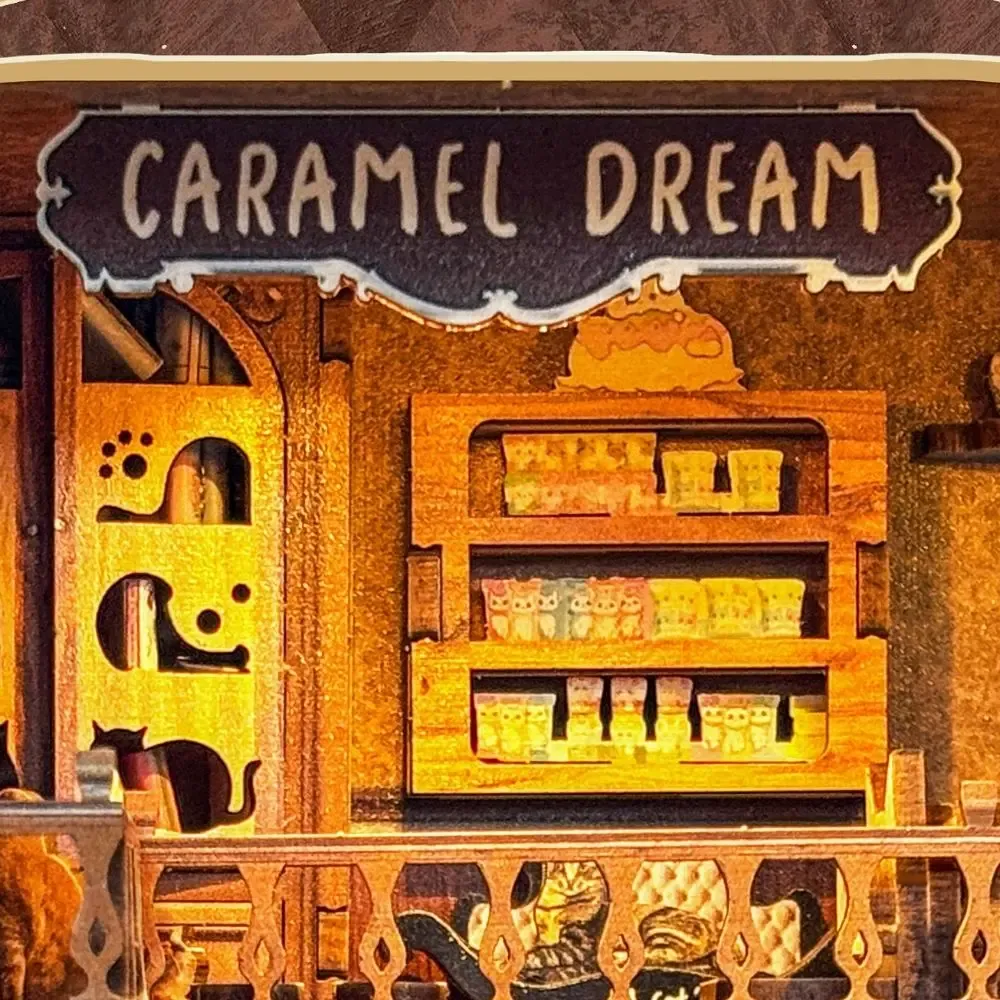Book nook Rêves de Caramel : photo 4 du diorama