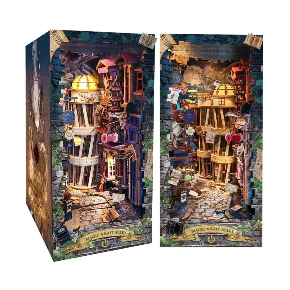 Book nook Ruelle de la Nuit Magique : photo 2 du diorama