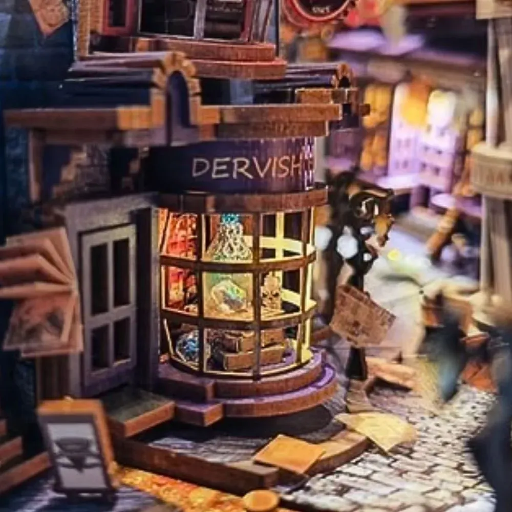 Book nook Ruelle de la Nuit Magique : photo 4 du diorama