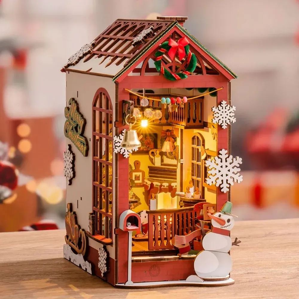 Book nook Scène intérieure de Noël
