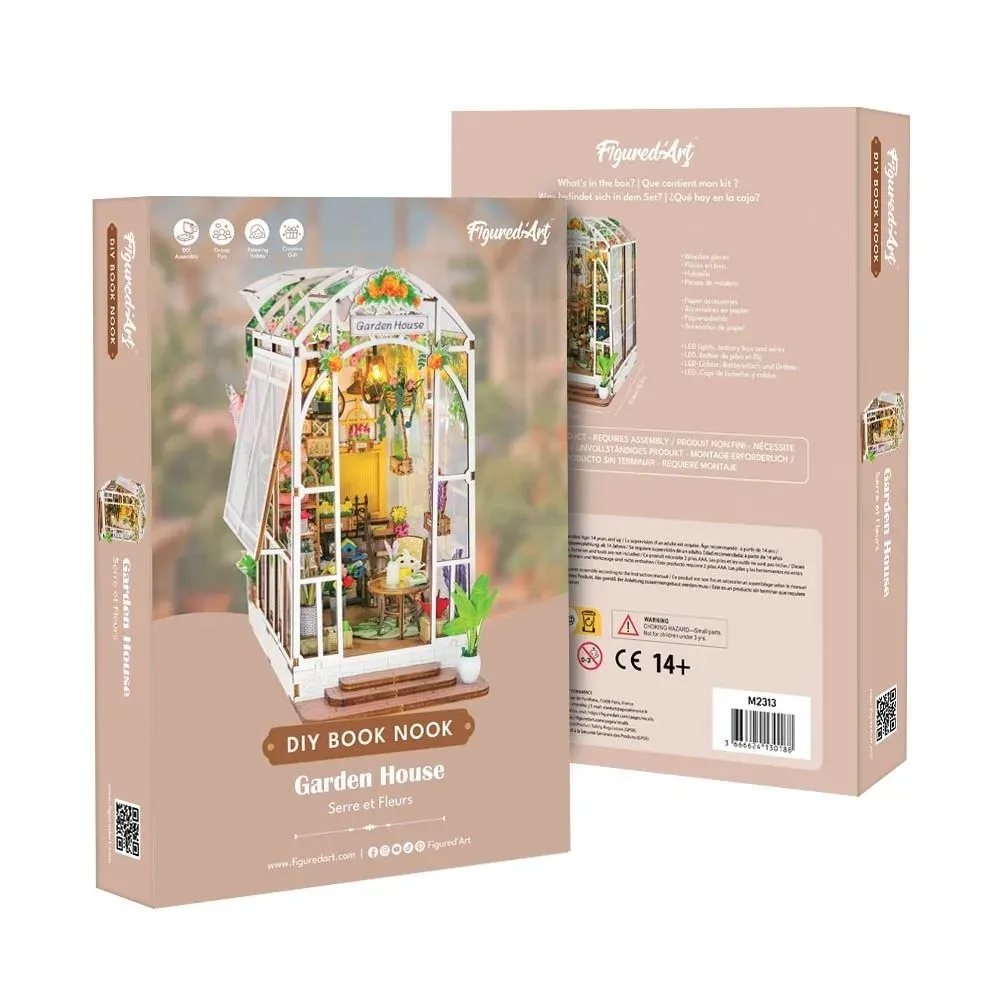 Book nook Serre et Fleurs : photo 2 du diorama