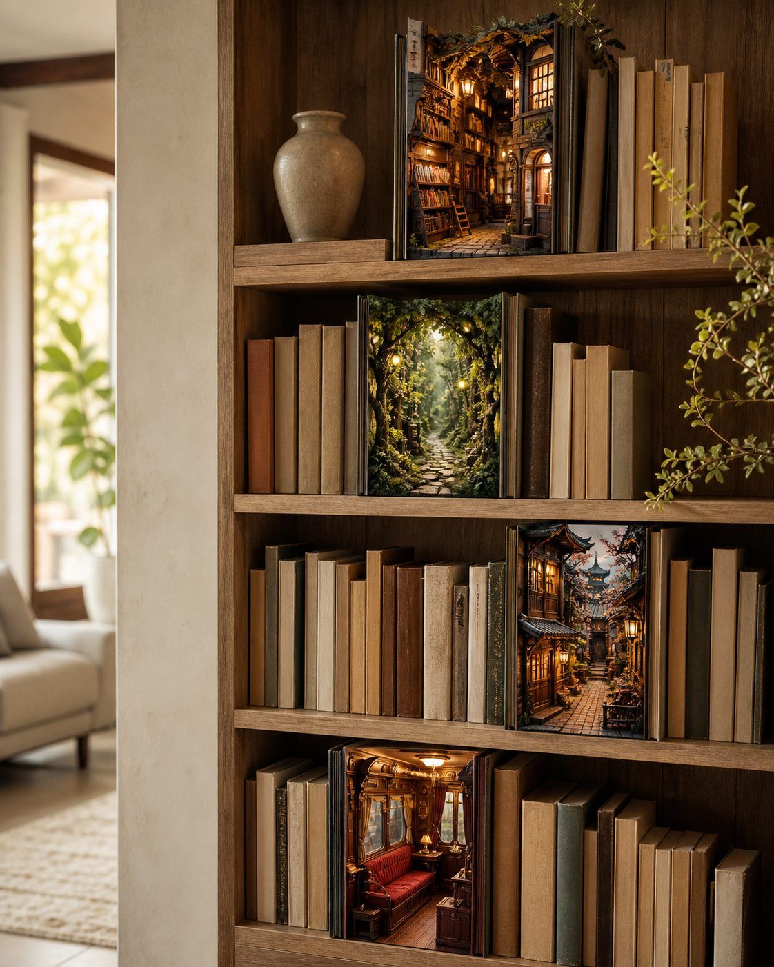 Quels univers de maquette book nook choisir pour sa décoration ?