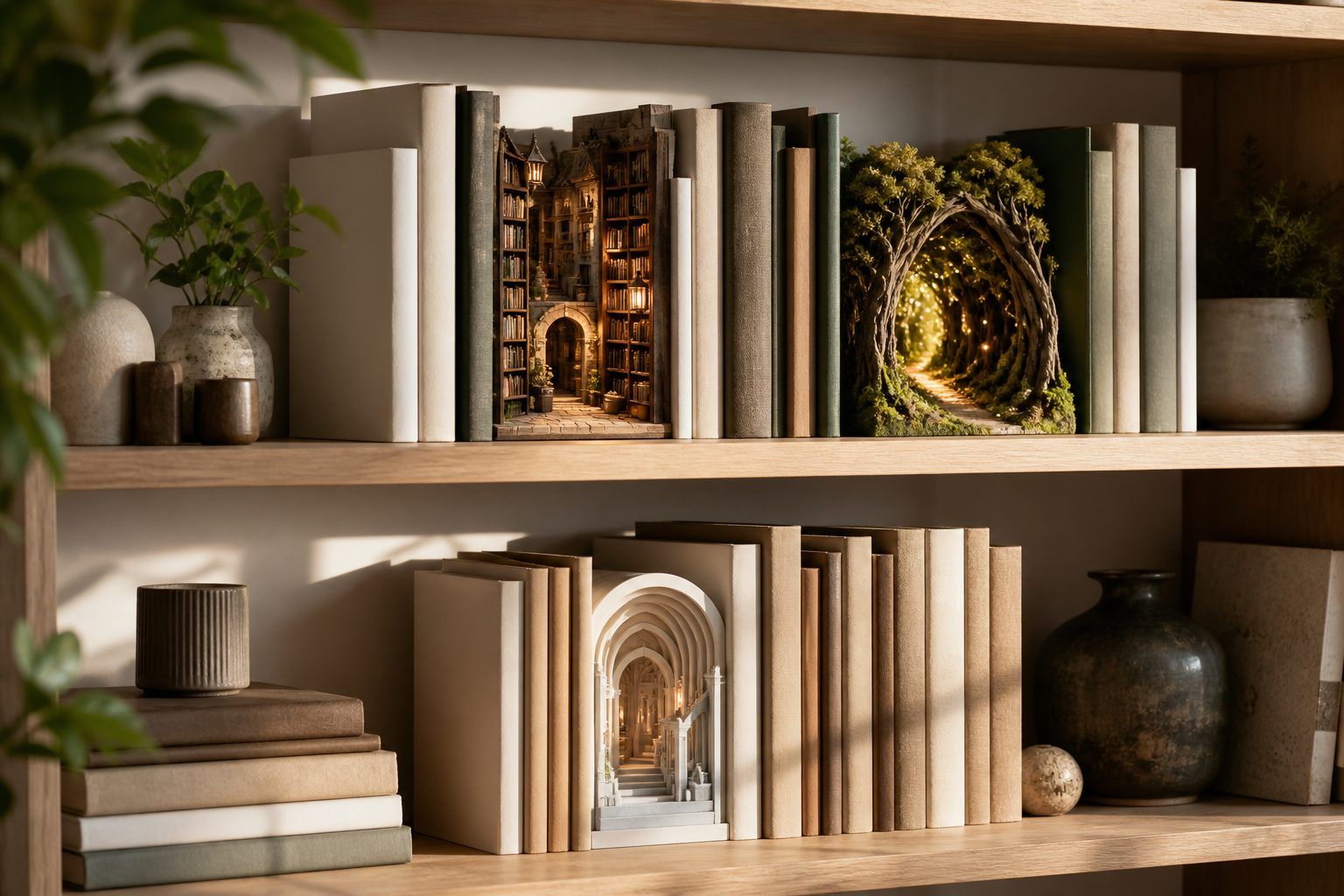 Quel univers de serre-livre 3D choisir pour décorer une étagère ?