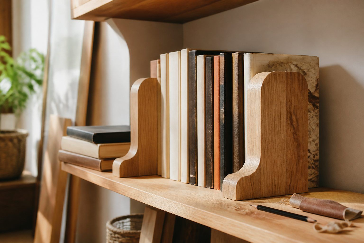 Monter ou fabriquer un serre-livre en bois, puis bien ranger ses livres