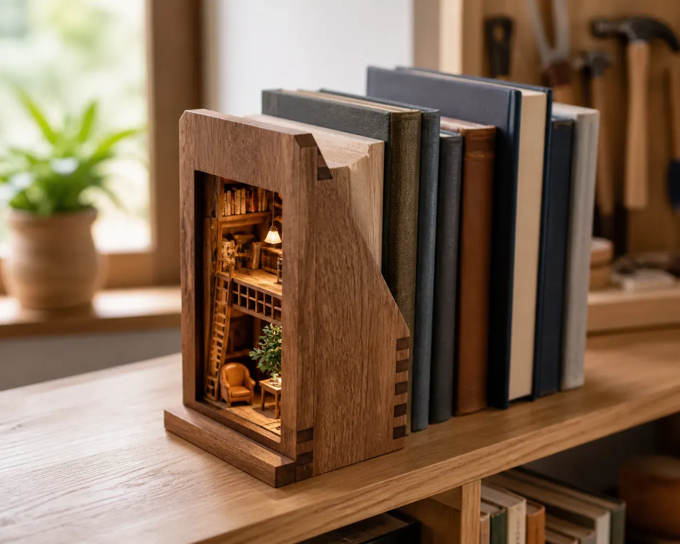 Illustration de l'article : Un serre-livre DIY stable pour vos livres et votre étagère