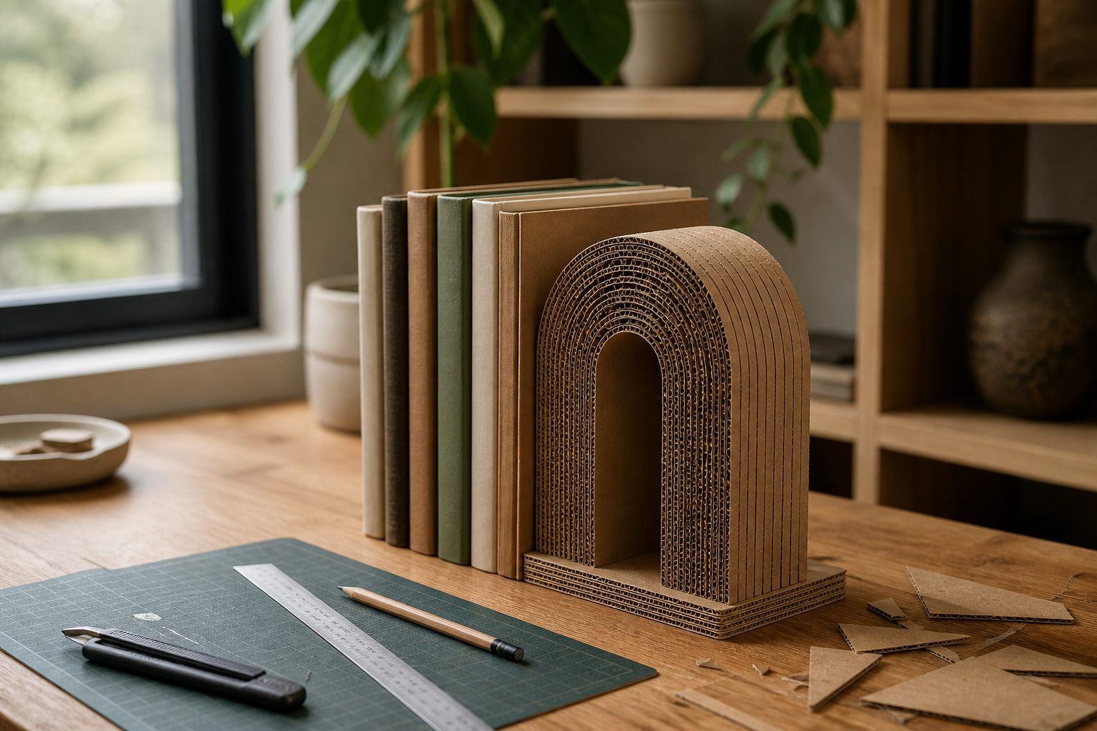 Comment fabriquer un serre-livre original en carton ?
