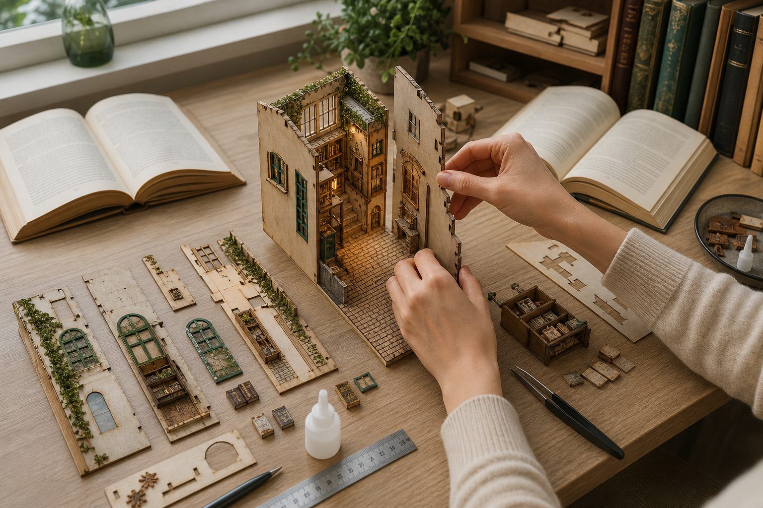 Construire son book nook soi-même : les étapes de montage à suivre