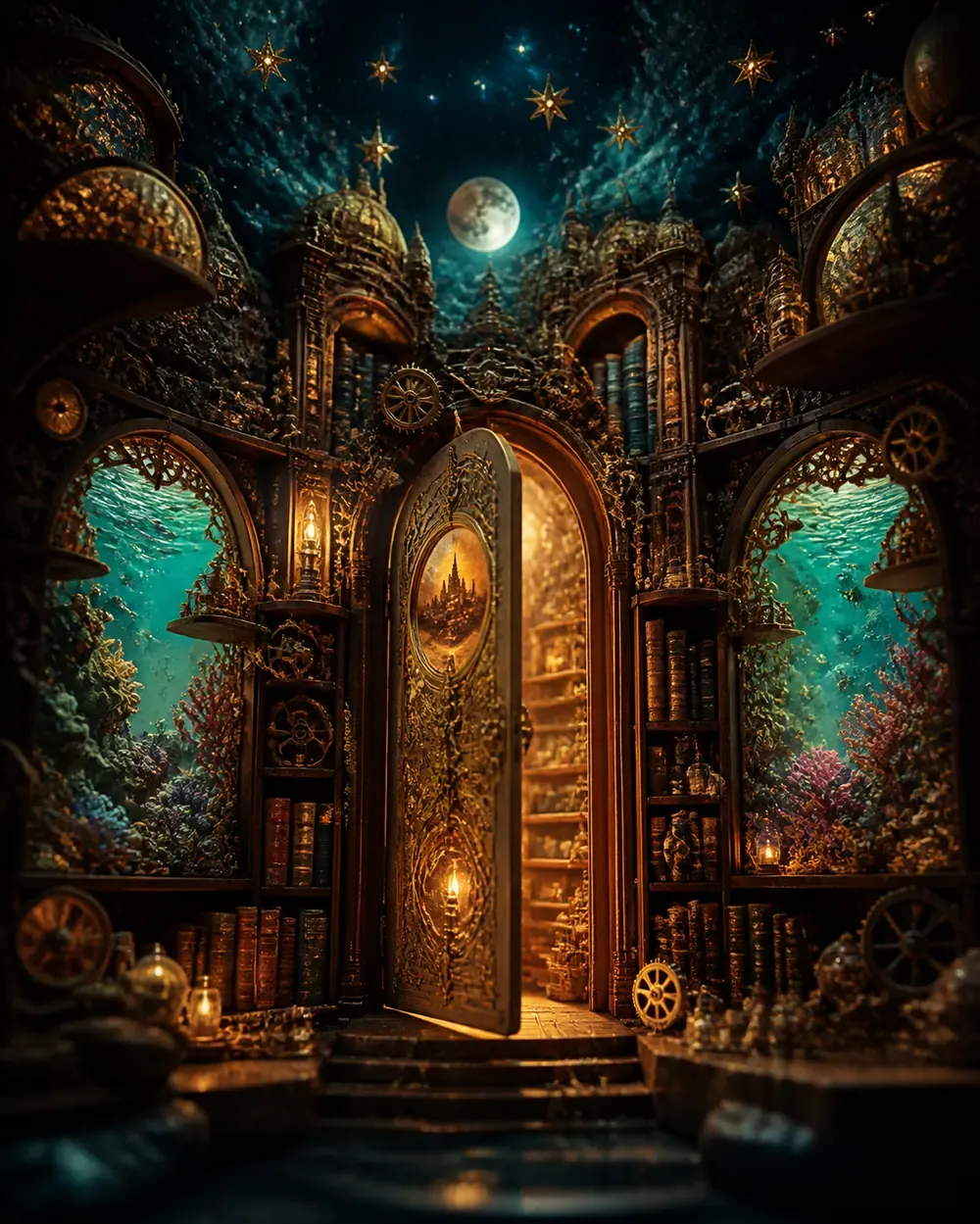 Univers  : book nook illuminé
