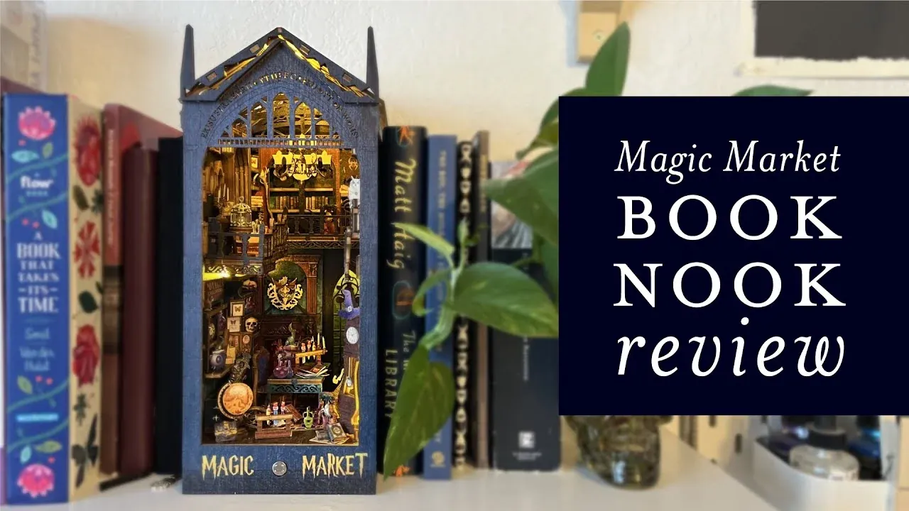 Aperçu vidéo : un book nook de ruelle marchande en cours de montage